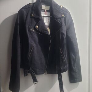 Current Elliott The Zipper Edge Biker Moto Jacket size 1